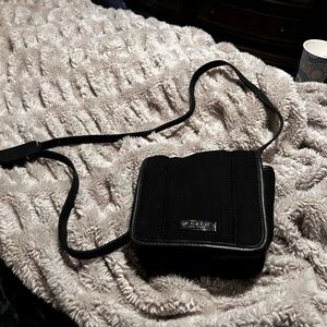 COACH BLACK Neoprene Leather Trim Criss Body Bag